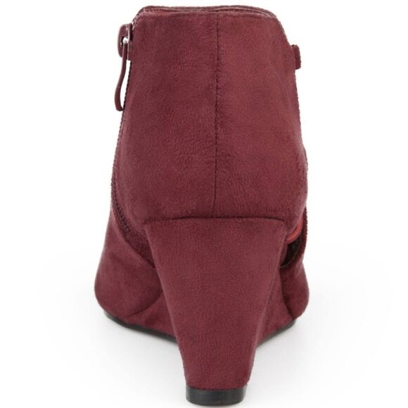 JOURNEE COLLECTION CUT-OUT OPEN TOE WOMEN'S WEDGE HEELS SHOES - Picture 16 of 16